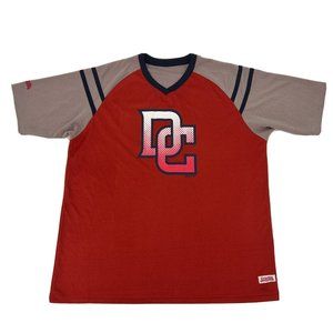 Washington Nationals Stitches Shirt Mens XL Red Gray‎ Short Sleeve Crew Neck MLB